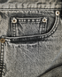 Saint Laurent Distressed Shorts, &pound;190, Clothing, Grey, Cotton, Other view
