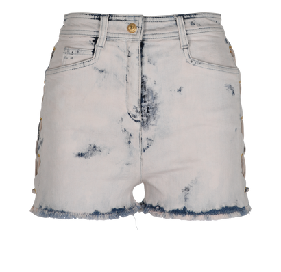 Balmain Bleached Mini Shorts, front view