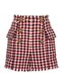 Balmain Houndstooth Tweed Shorts, front view