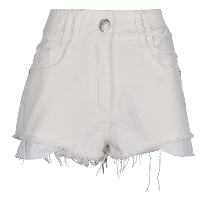 Balmain Distressed Short, front view