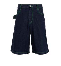 Bottega Veneta Denim Shorts, Mens, Cotton, Blue, Sz M, 3*