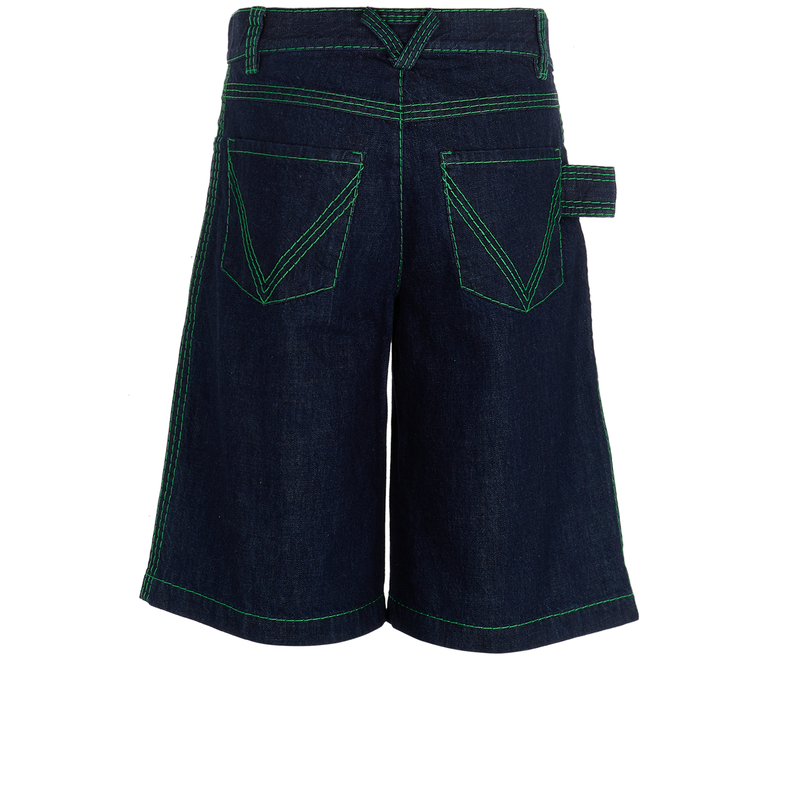 Bottega Veneta Denim Shorts, &pound;210, Clothing, Blue, Cotton, Back view