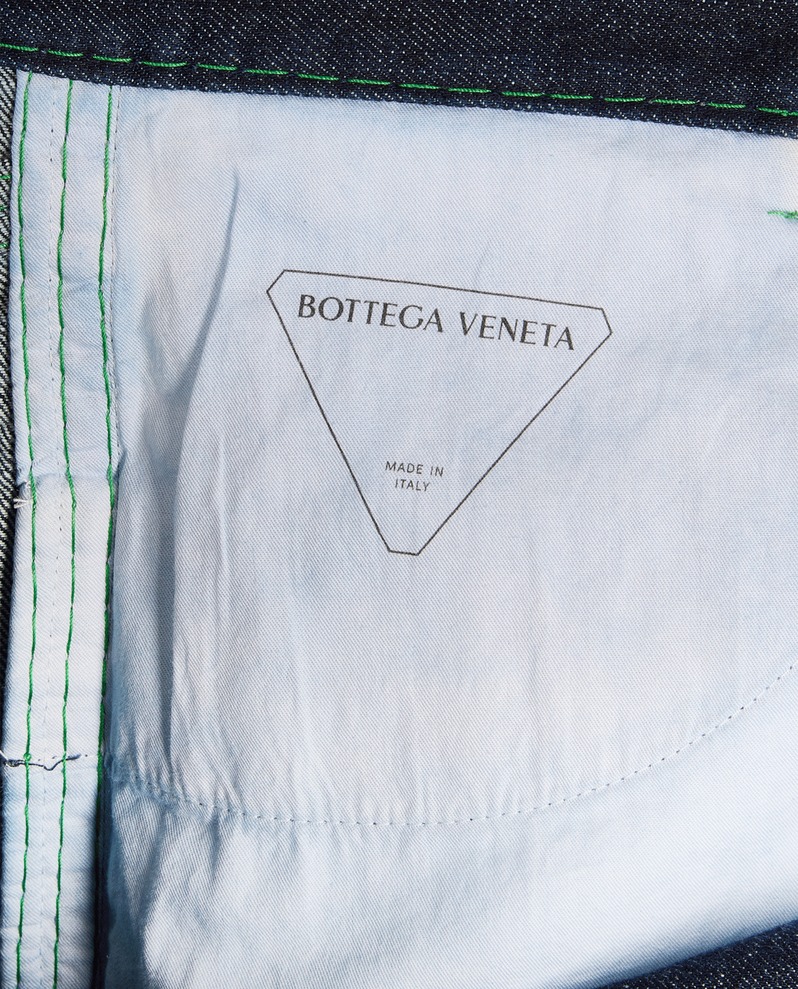 Bottega Veneta Denim Shorts, &pound;210, Clothing, Blue, Cotton, Other view