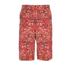 Burberry Floral Bermuda, Poly, Red, Sz M, 3*