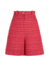Chanel High Waisted Tweed Shorts, front view