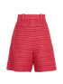Chanel High Waisted Tweed Shorts, back view