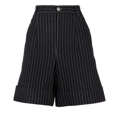 Chanel Pinstripe Shorts, front view