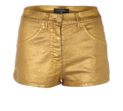 Chanel Metallic Shorts, front view