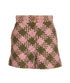Chanel Shorts, &pound;450, Clothing, Green/Pink, Leather, Front view