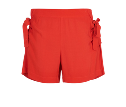 See By Chloé Tie Up Shorts, Viscose, Red, UK8, 3*