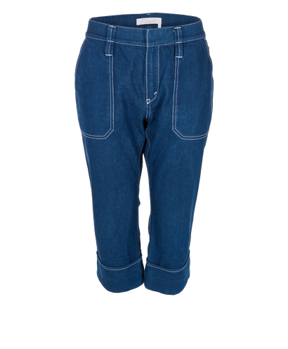 Chloe Denim Bermuda Shorts, front view