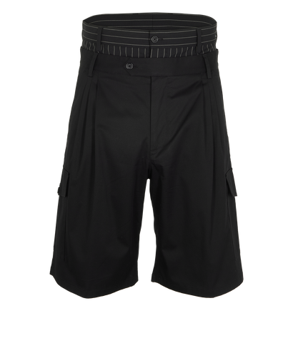 Dolce & Gabbana Cargo Bermuda Shorts, &pound;120, Clothing, Black, Cotton/Wool, Front view