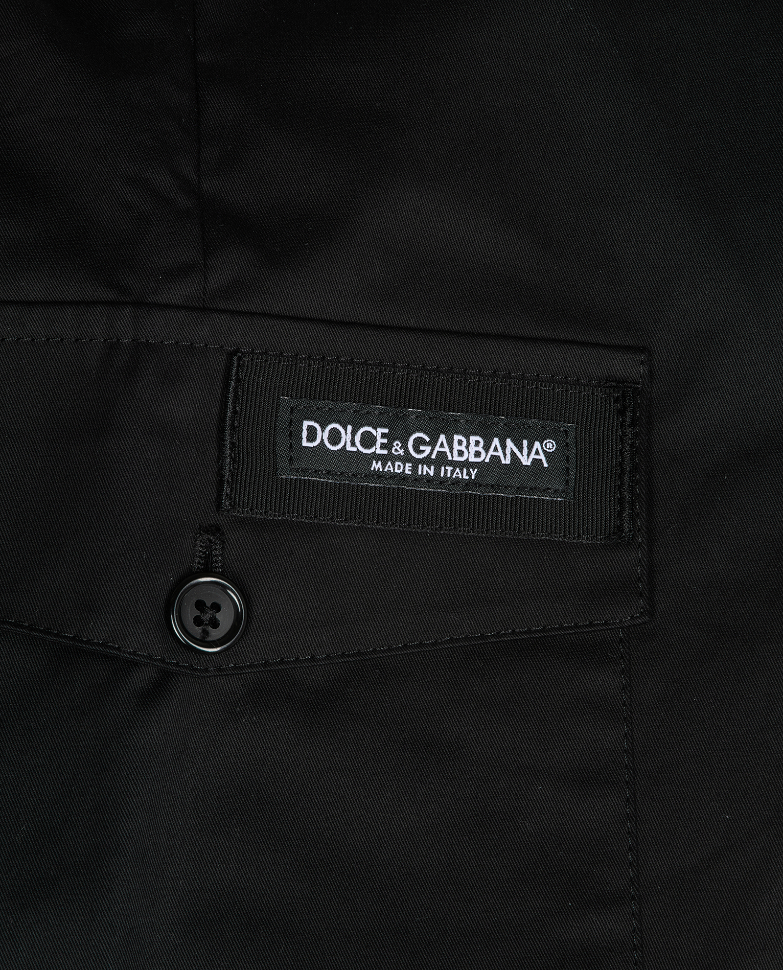 Dolce & Gabbana Cargo Bermuda Shorts, &pound;120, Clothing, Black, Cotton/Wool, Other view