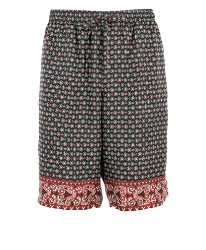 Dolce & Gabbana Shorts, &pound;150, Clothing, Black/Burgundy, Silk, Front view