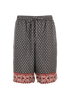 Dolce & Gabbana Shorts, &pound;150, Clothing, Black/Burgundy, Silk, Front view