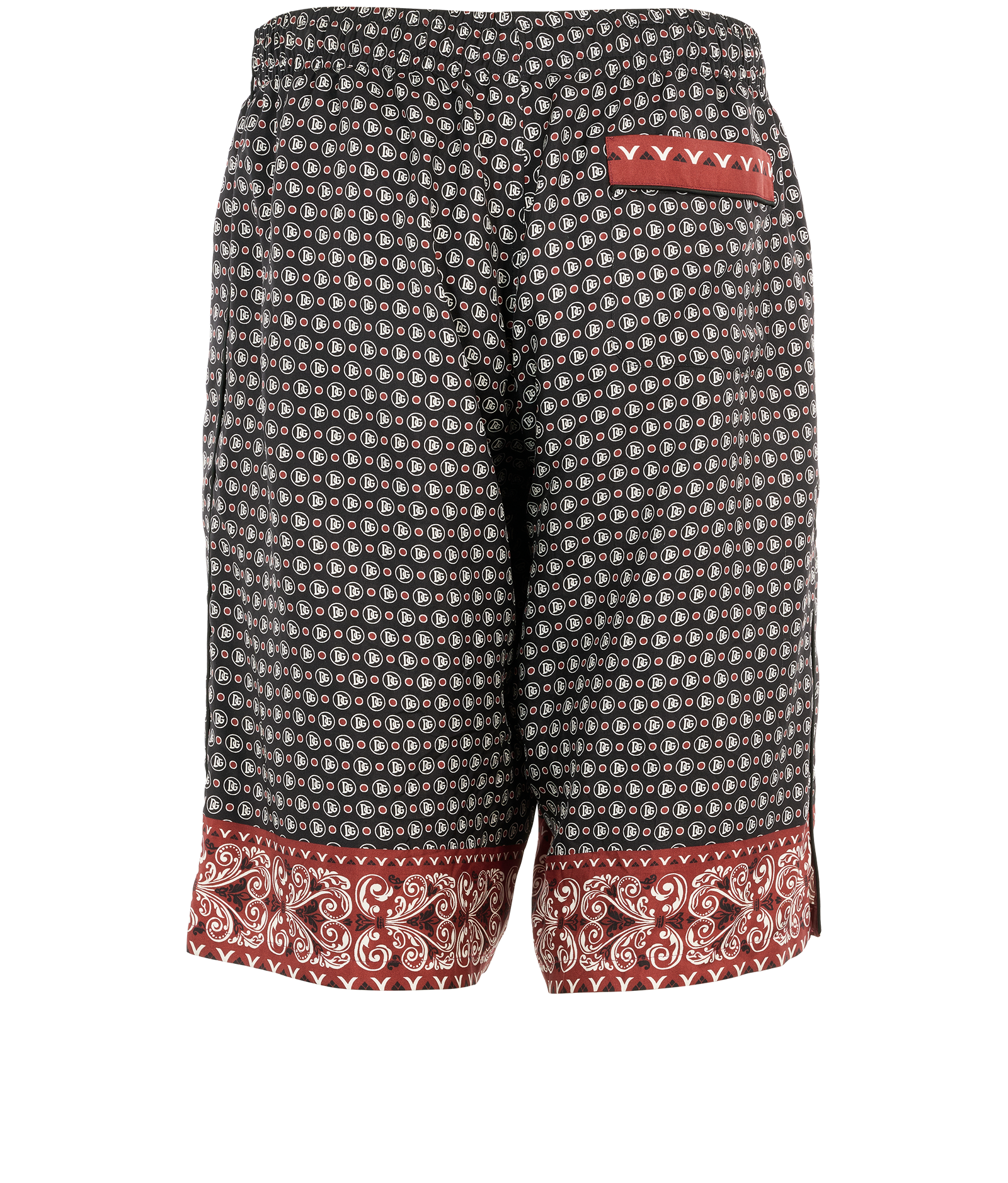 Dolce & Gabbana Shorts, &pound;150, Clothing, Black/Burgundy, Silk, Back view