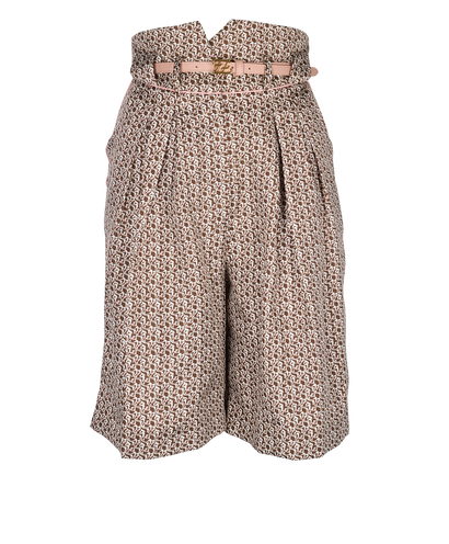 Fendi FF Belted Bermuda Shorts, front view