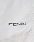 Fendi Logo Shorts, &pound;150, Clothing, Cream, Polyester (Polymer), Other view