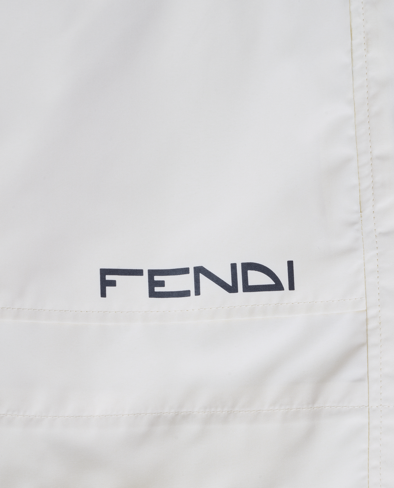 Fendi Logo Shorts, &pound;150, Clothing, Cream, Polyester (Polymer), Other view