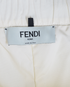 Fendi Logo Shorts, &pound;150, Clothing, Cream, Polyester (Polymer), Other view