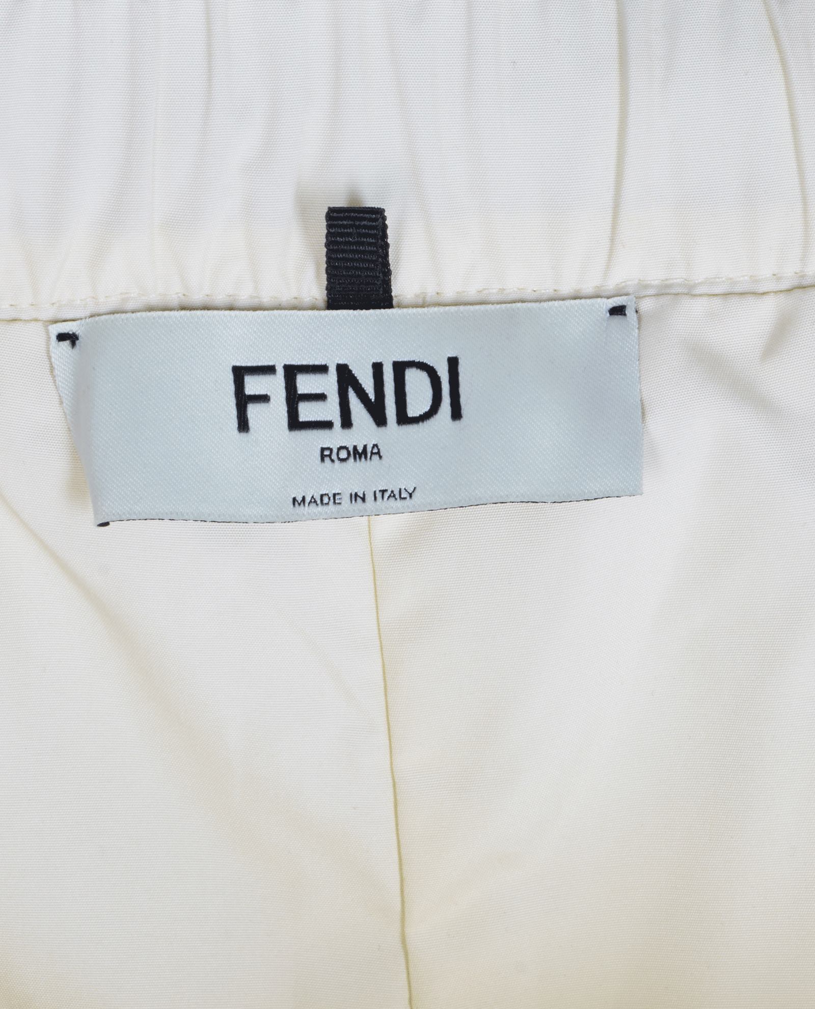 Fendi Logo Shorts, &pound;150, Clothing, Cream, Polyester (Polymer), Other view