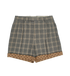 Gucci Plaid Monogram Shorts, front view