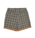 Gucci Plaid Monogram Shorts, back view