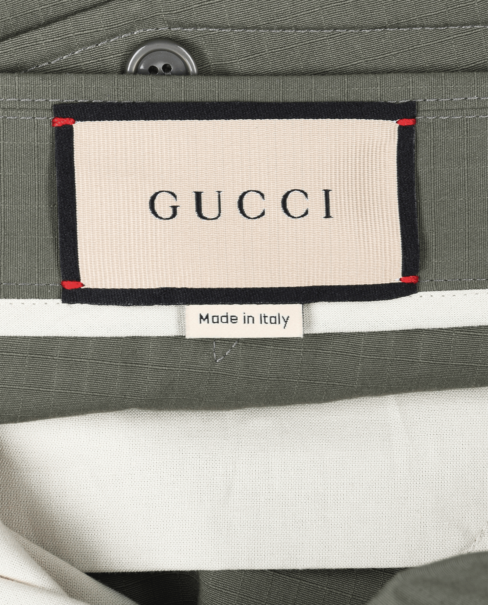 Gucci GG Bermuda Cargo Shorts, &pound;395, Clothing, Green, Cotton, Other view
