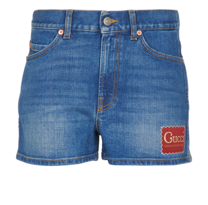 Gucci Denim Shorts, &pound;250, Clothing, Blue, Denim, Front view