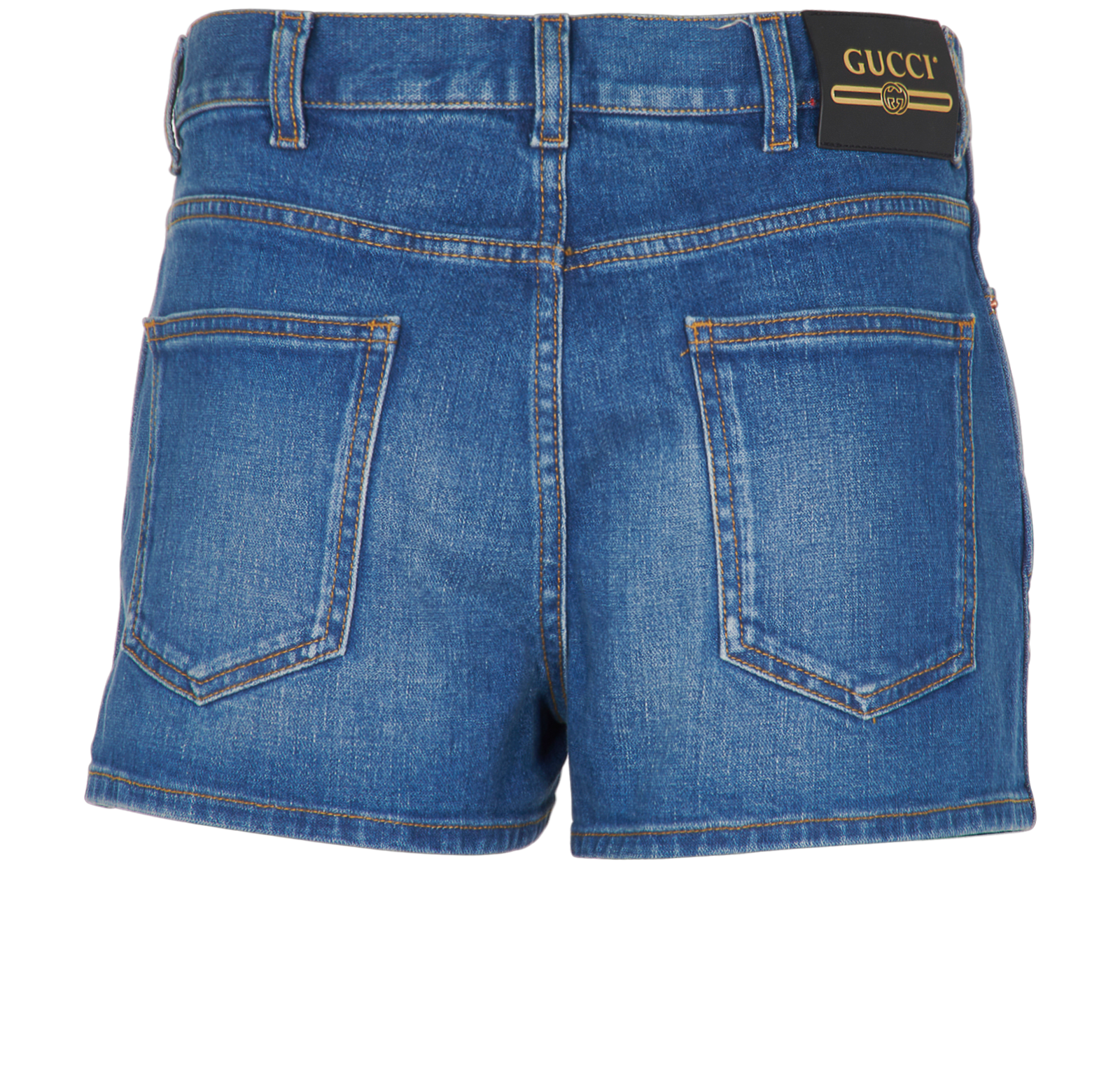Gucci Denim Shorts, &pound;250, Clothing, Blue, Denim, Back view