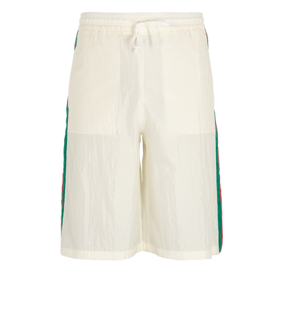 Gucci Web Shell Shorts, front view