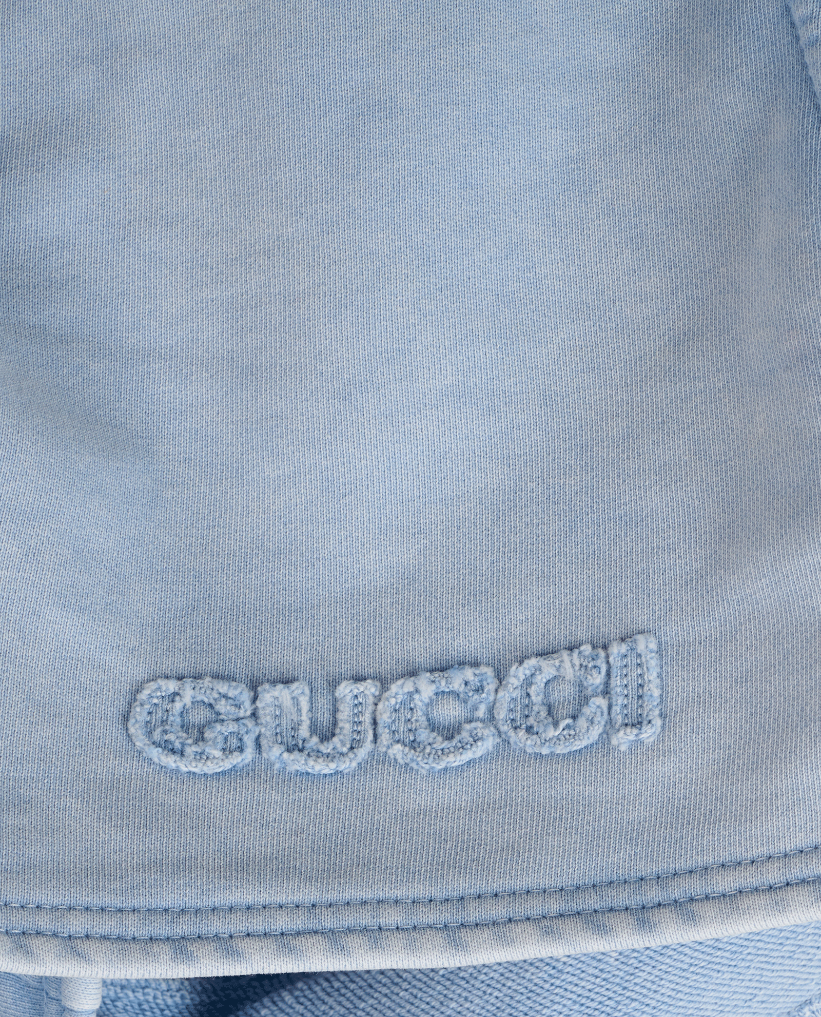 Gucci Logo Shorts, &pound;190, Clothing, Blue, Cotton, Other view