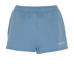 Gucci Logo Shorts, Cotton, Blue, Sz S, 2*