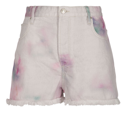 Isabel Marant Etoile Lesiabb Tie Dye Shorts, front view