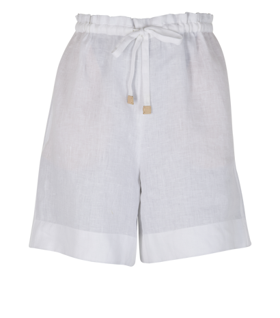 Loro Piana  Shorts, &pound;210, Clothing, White, Linen, Front view