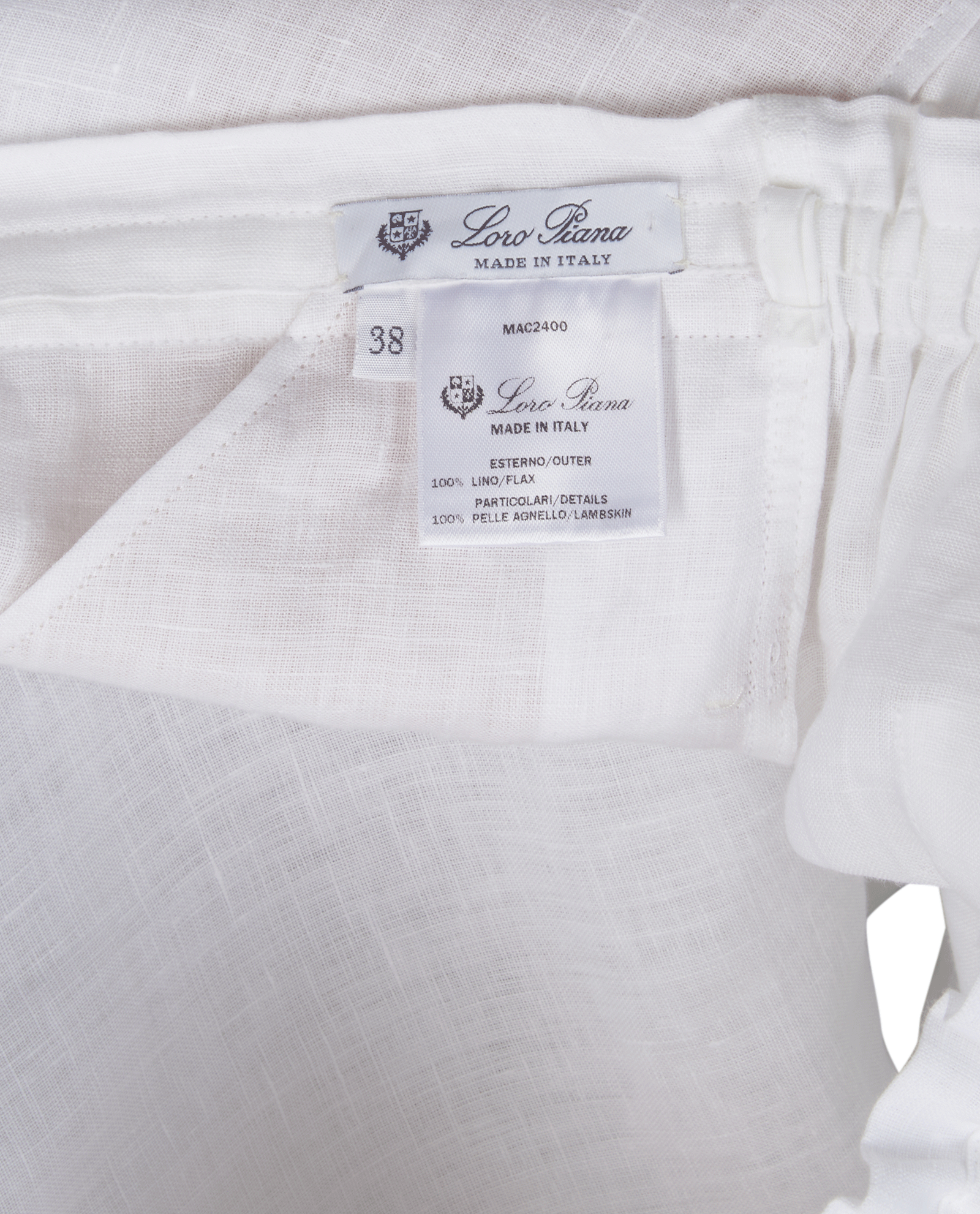 Loro Piana  Shorts, &pound;210, Clothing, White, Linen, Other view
