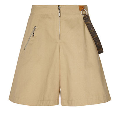 LV bermuda shorts with Belt clip, front view