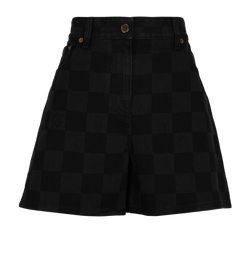 Louis Vuitton Damier Mini Bermuda, Cotton, Black, UK14, 3*