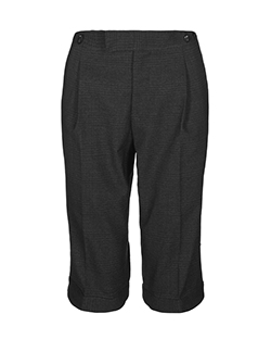 Miu Miu Culotte Shorts, Wool/Polyester, Black, UK 10