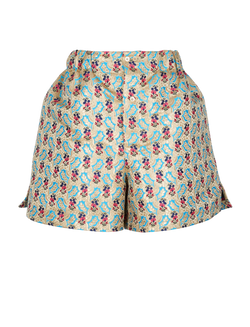 Miu Miu Jacqured Shorts, Polyester, Multi, UK10, 3*