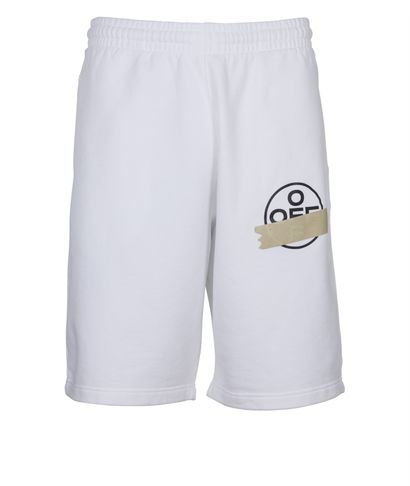 Off-White Tape Sweatshorts, front view