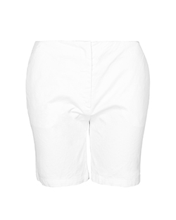 Prada White Shorts, Cotton, White, 10