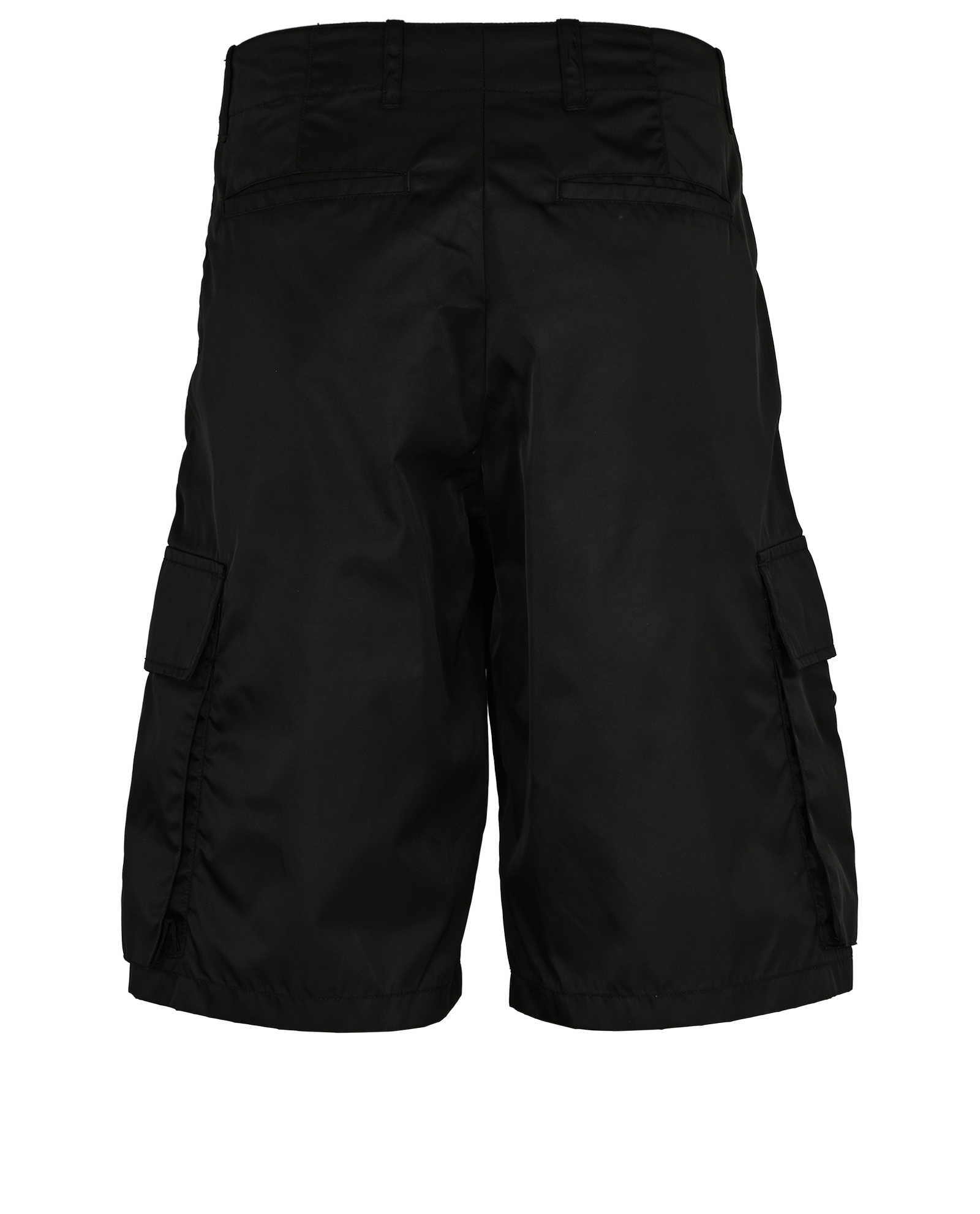 Prada Re-Nylon Shorts, &pound;350, Clothing, Black, Polyester (Polymer), Back view