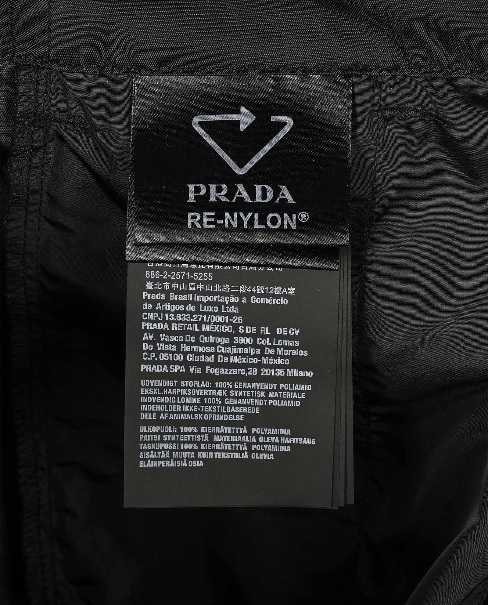 Prada Re-Nylon Shorts, &pound;350, Clothing, Black, Polyester (Polymer), Other view