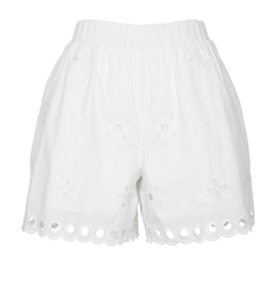 REDValentino Sangallo Embroidery Shorts,White, UK10, 3*, XY