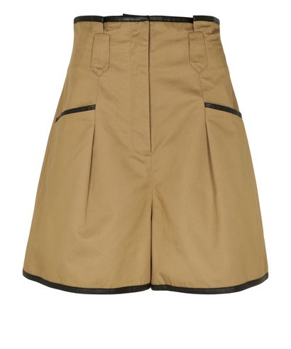 Self-Portrait Paper Bag Shorts, &pound;55, Clothing, Brown, Cotton, Front view