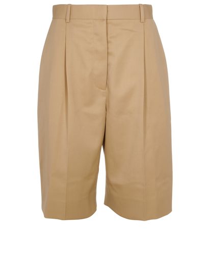 The Row Pleated Knee-Length Shorts, front view
