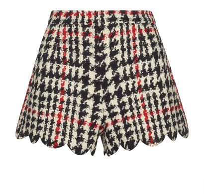 Red Valentino Tweed Shorts, front view