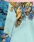 Versace Underwater Barocco Print Shorts, £90, Clothing, Blue, Silk, Other view