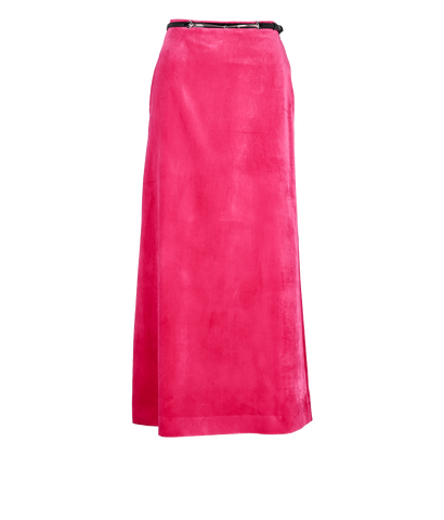 Gucci Belted Midi Skirt, &pound;220, Clothing, Pink, Silk/Viscose, Front view